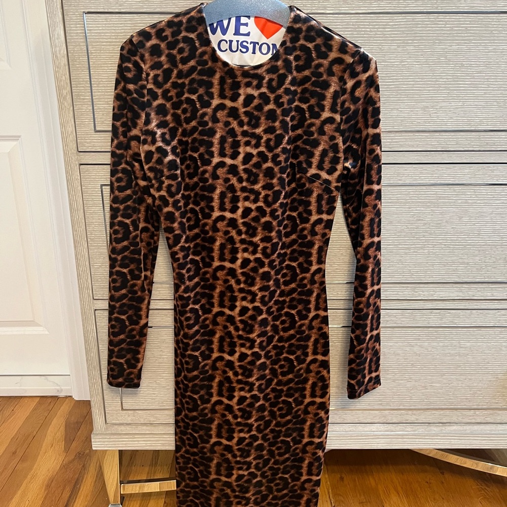 Velvet leopard dress - Bloomingdale’s Aqua brand